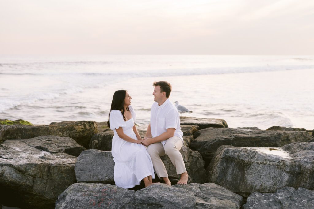 Engagement Picture at Long Beach New York - Long Island Wedding Photographer