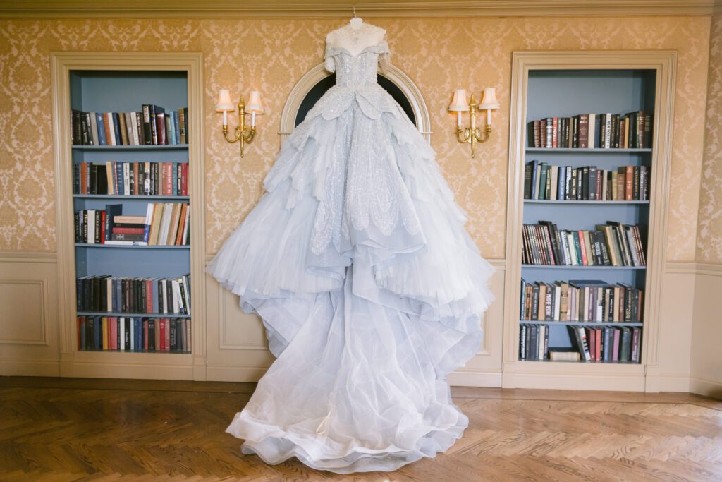 Wedding dress by The Atelier at Oheka Castle - New York Wedding Photographer - Yun Li Photography