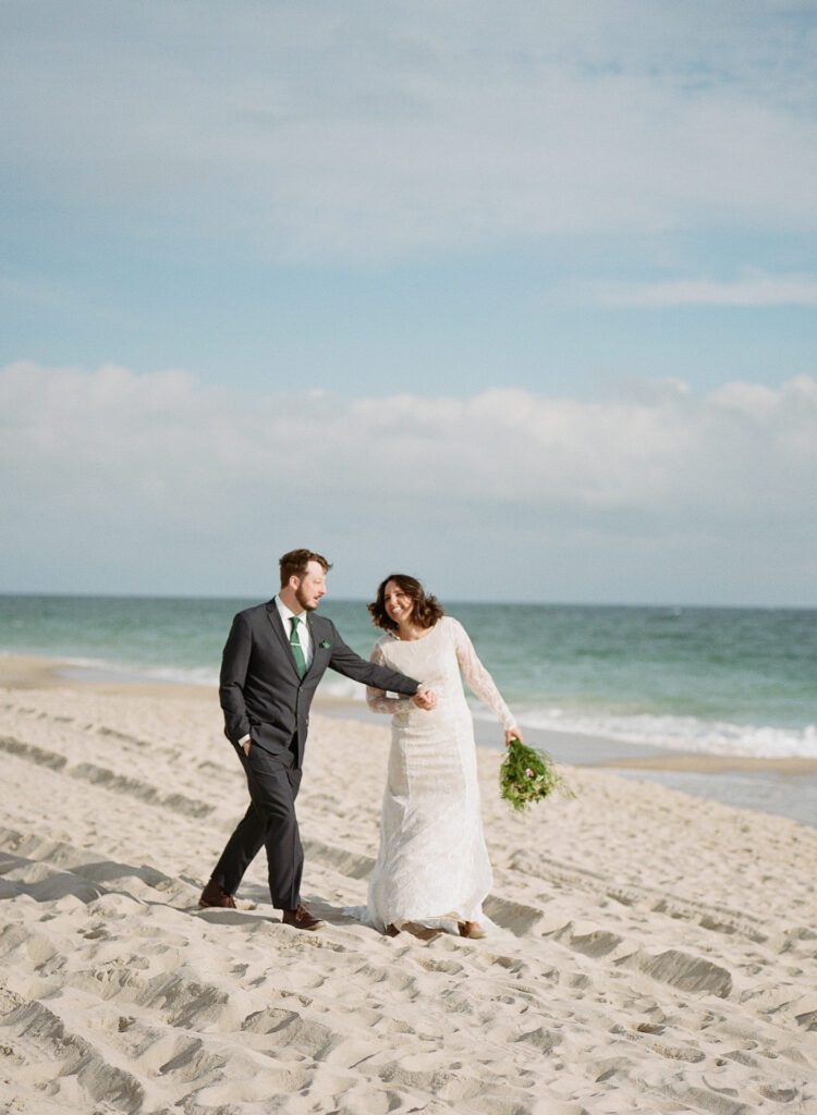 Elopement at Flying Point Beach in Southampton, NY - Long Island Wedding Photographer - Yun Li Photography
