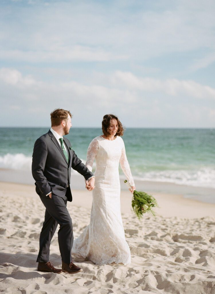 Elopement at Flying Point Beach in Southampton, NY - Long Island Wedding Photographer - Yun Li Photography