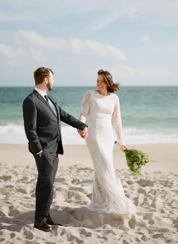 Elopement at Flying Point Beach in Southampton, NY - Long Island Wedding Photographer - Yun Li Photography