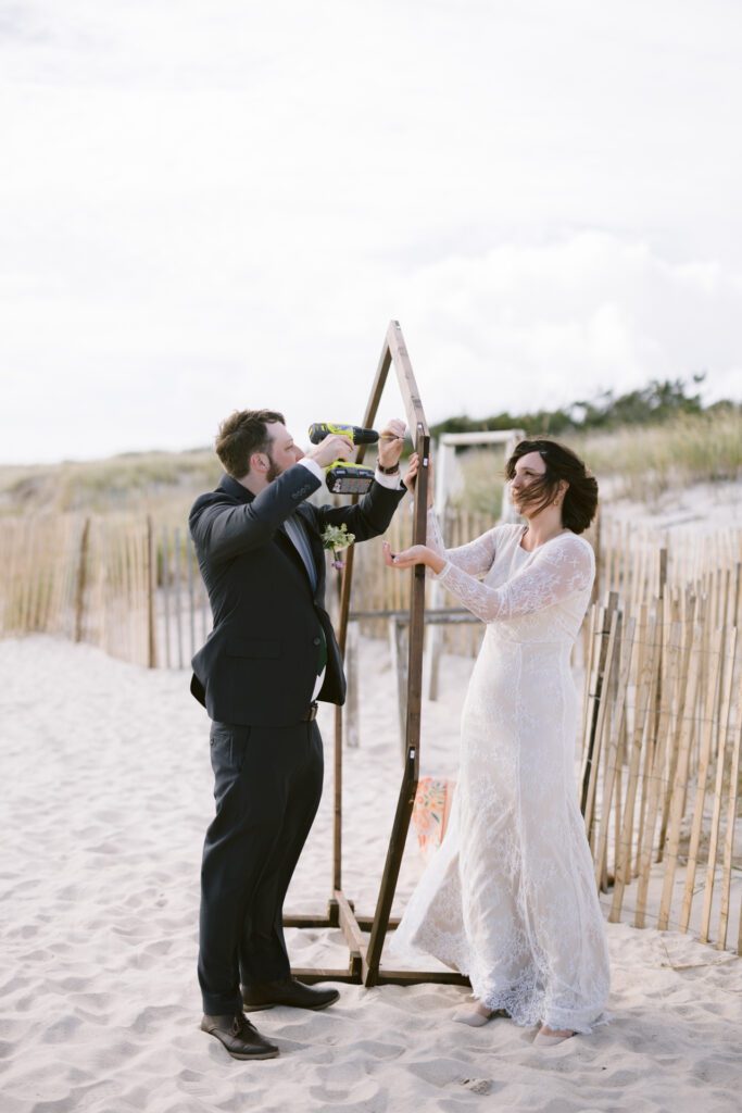 Elopement at Flying Point Beach in Southampton, NY - Long Island Wedding Photographer - Yun Li Photography