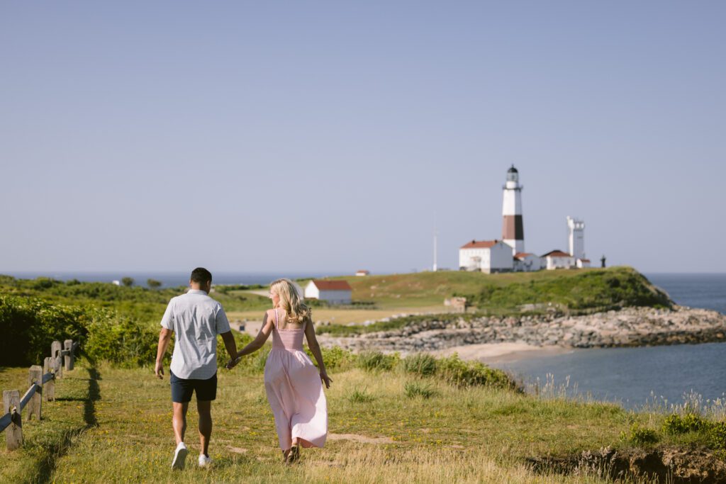 Surprise Marriage Proposal in Montauk Point State Park - Long Island Wedding Photographer - Yun Li Photography
